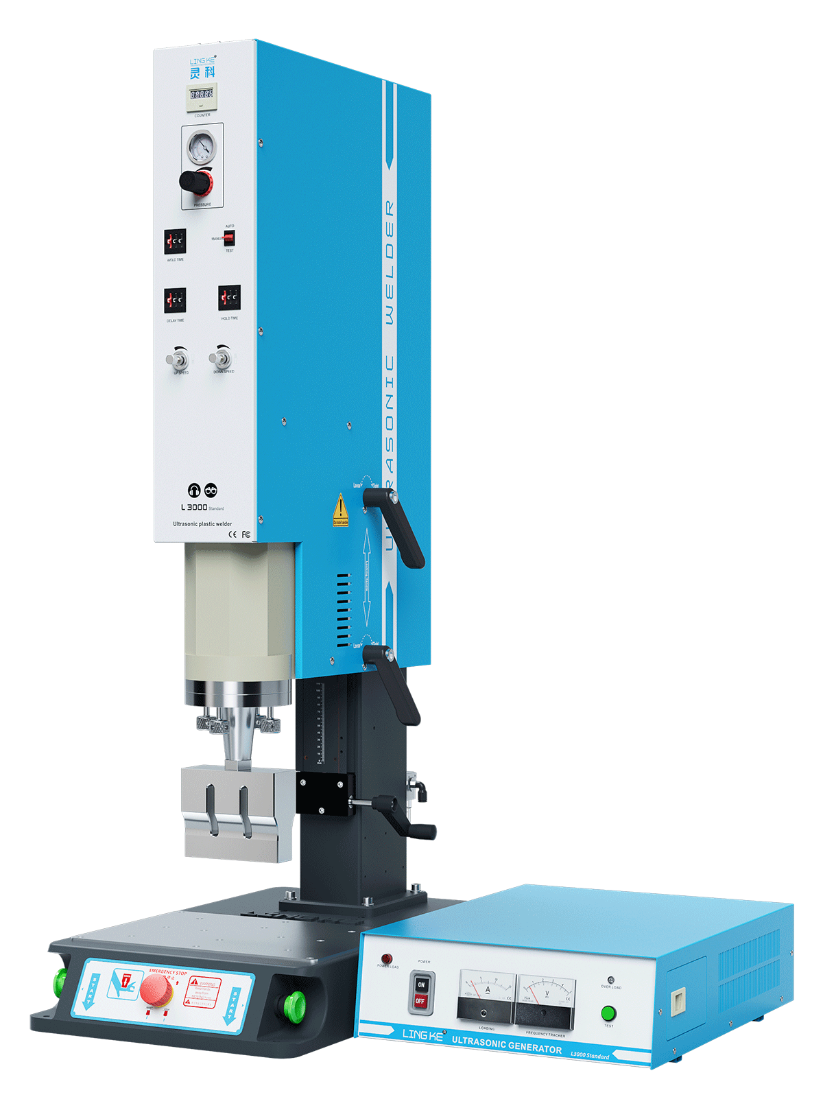 靈科超聲波塑料焊接機 方立柱 20kHz-2000/2600/3200W L3000 Standard 模擬 靈科超聲波塑料焊接機 方立柱 20kHz-2000/2600/3200W L3000 Standard 模擬